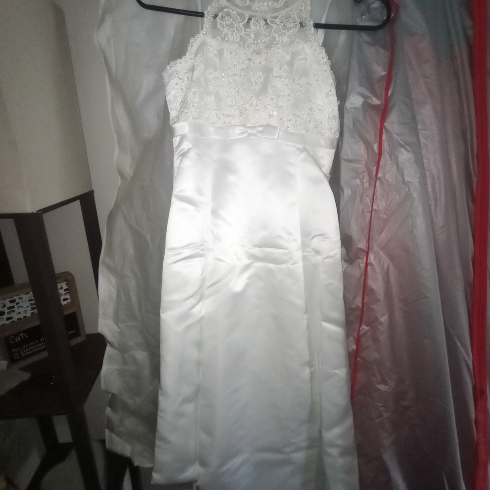 Childs white dress with lace